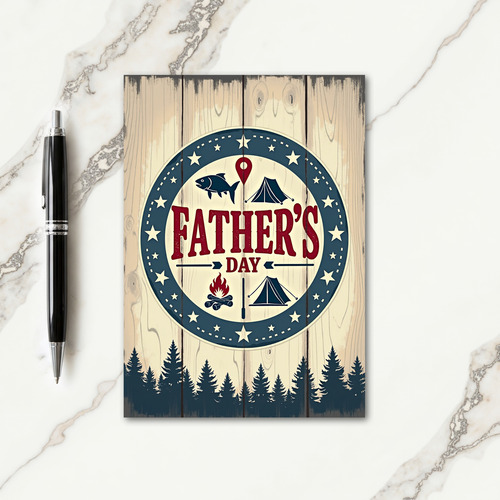 Outdoors Fathers Day Graphic Card