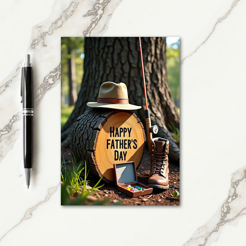 Outdoorsy Fathers Day Tribute Card
