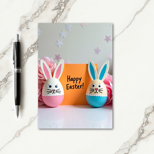 Oval Easter Friends Card
