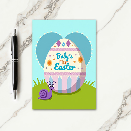 Oval First Milestone Celebration Card