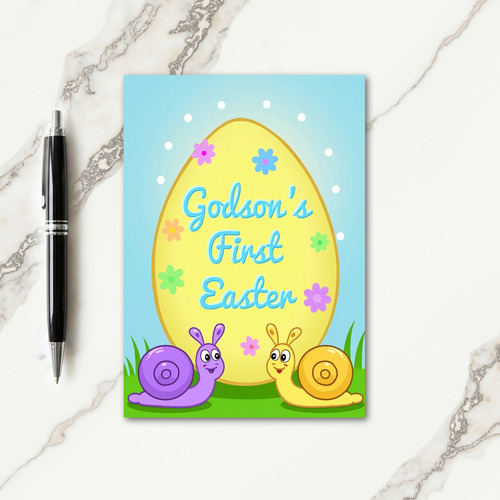 Oval First Springtime Card