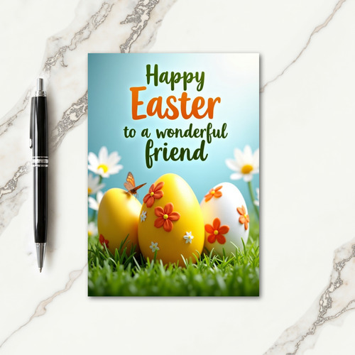 Oval Floral Springtime Card