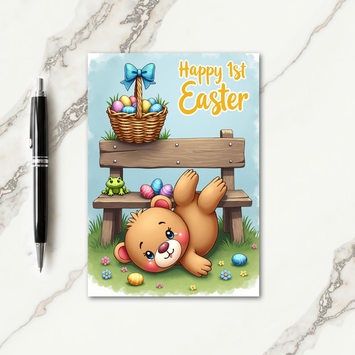 Oval Pattern Easter Card