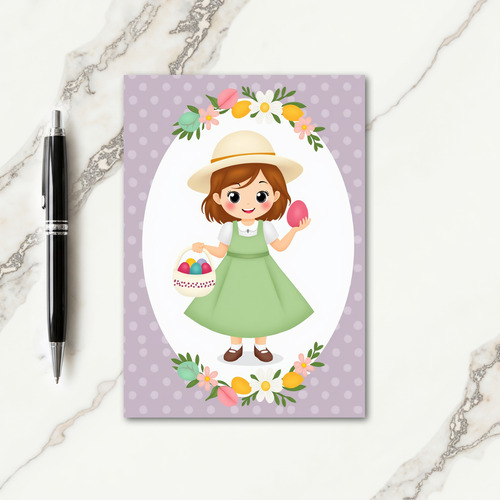 Oval Portrait Pattern Card