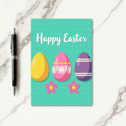 Ovate Pattern Easter Card