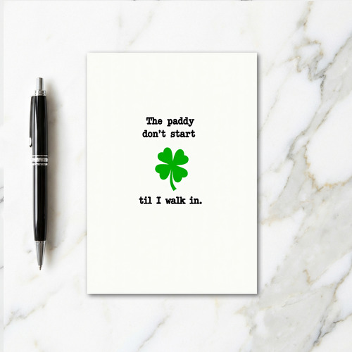 Paddy Arrival Irish Fun Card