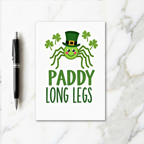 Paddy Long Legs Lucky Card