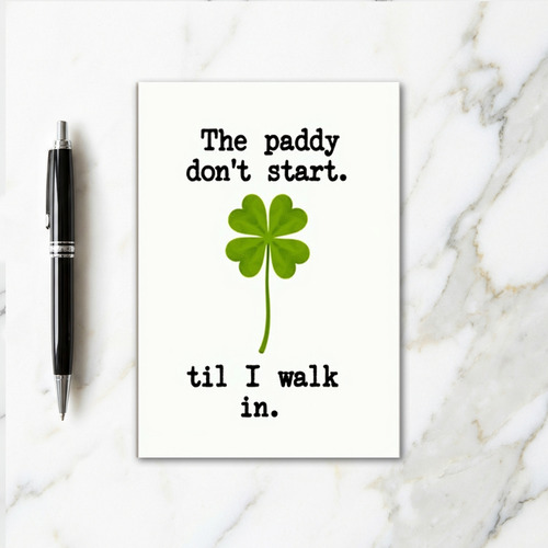 Paddy Walk In Festive Card