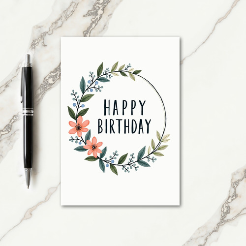 Painted Berry Birthday Card