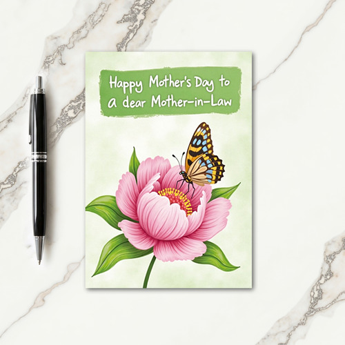 Painted Blossom Mothers Day Card