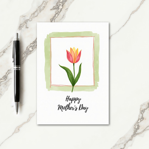 Painted Border Mothers Day Card