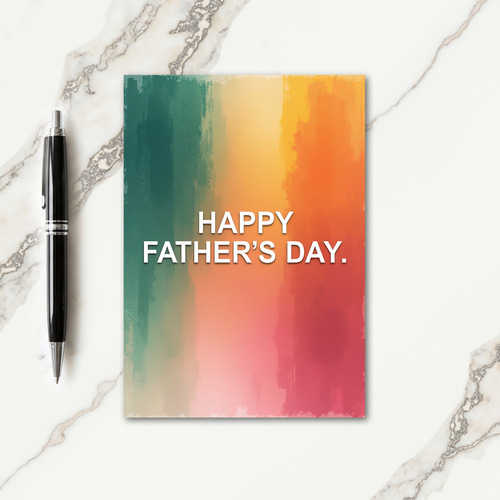 Painted Fathers Day Card