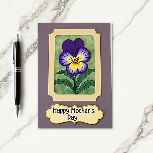 Painted Flower Message Card