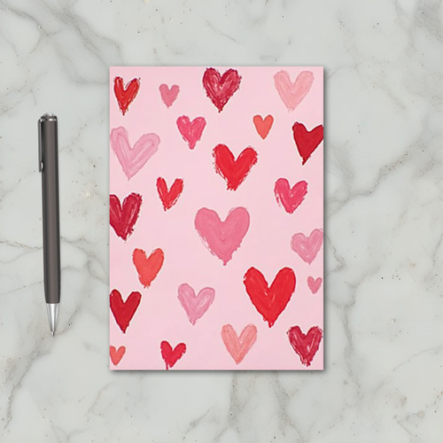 Painted Hearts Love Card