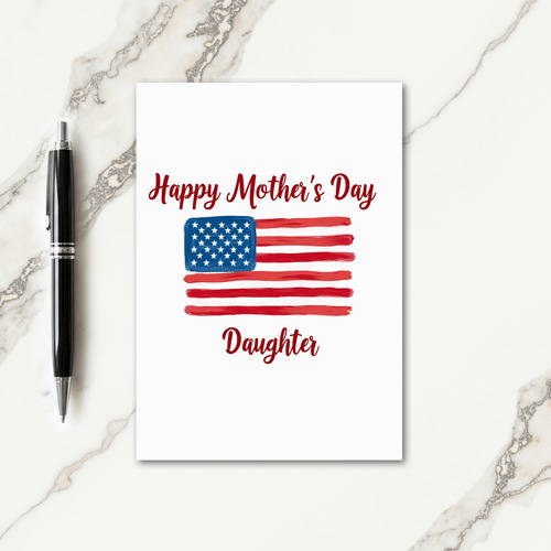 Painted Mothers Day Banner Card