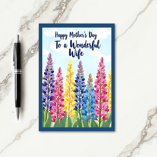 Painted Mothers Day Bloom Card