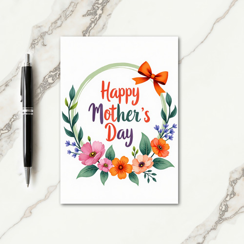 Painted Mothers Day Card