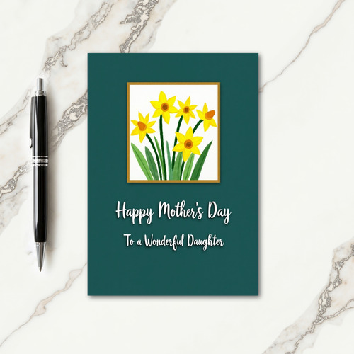 Painted Mothers Day Scene Card