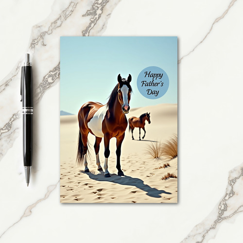 Painted Pony Fathers Day Card