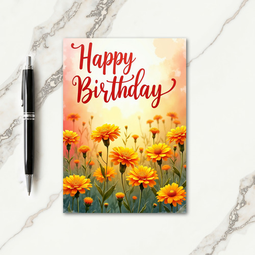 Painted Sky Birthday Card