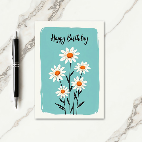 Painterly Birthday Blooms Card