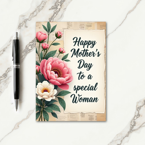 Painterly Blossoms Mothers Day Card
