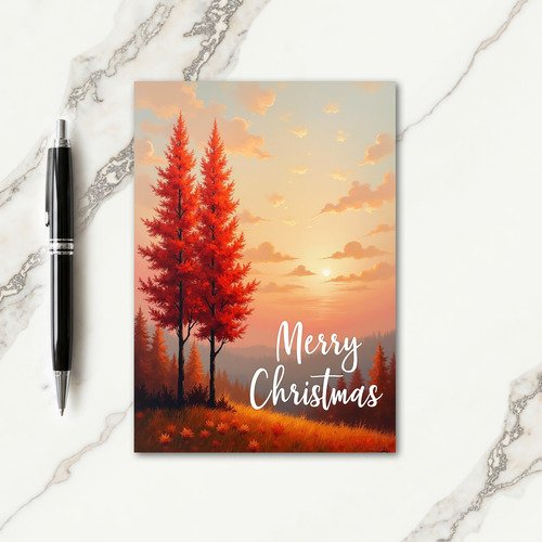 Painterly Christmas Card