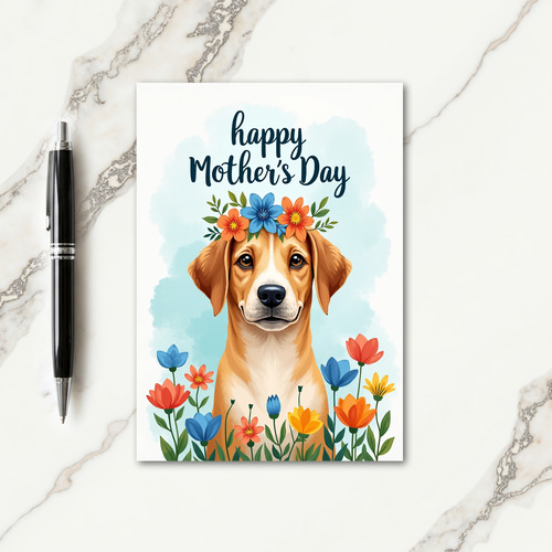 Painterly Dog Friend Card