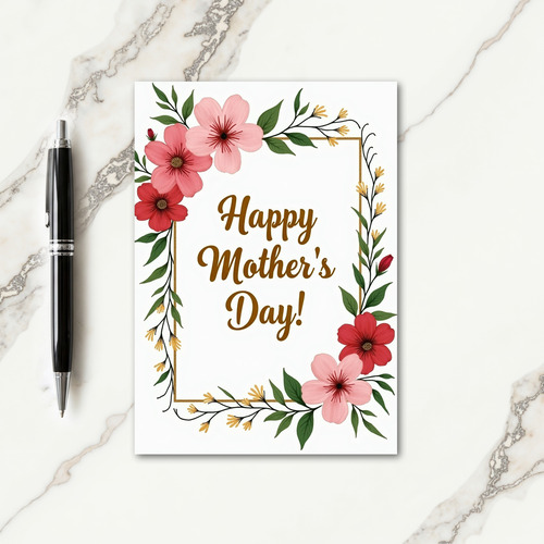Painterly Floral Mothers Card