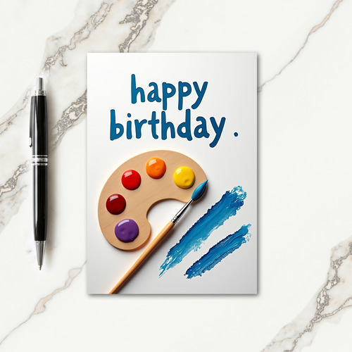 Painters Birthday Card
