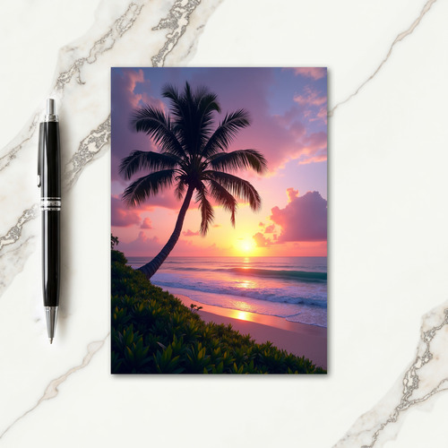 Palm Silhouette Birthday Card