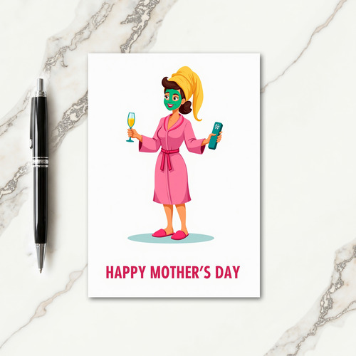 Pampered Mothers Day Spa Day Card