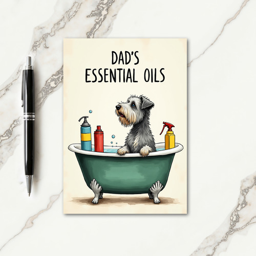 Pampered Pup Fathers Day Card