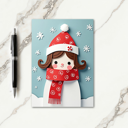 Paper Art Christmas Card
