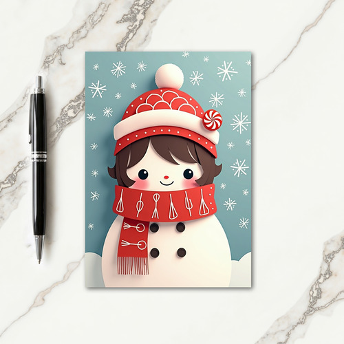 Paper Cutout Christmas Card