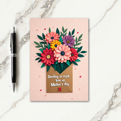 Paper Flower Pop Up Bouquet Card