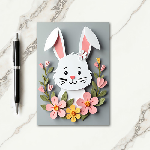 Paper Friend Floral Art Card