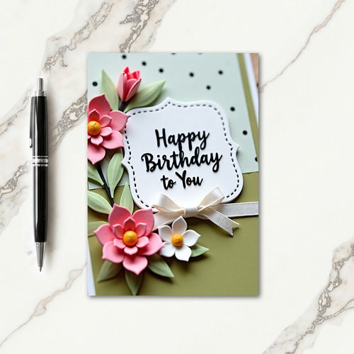 Papercraft Birthday Card