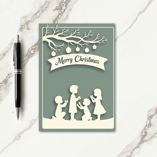 Papercut Christmas Card