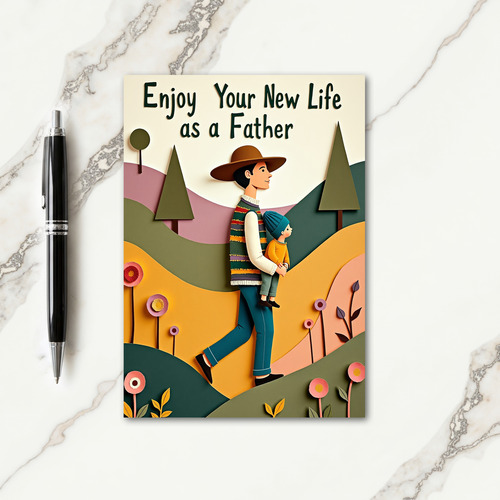 Papercut Fathers Day Stroll Card
