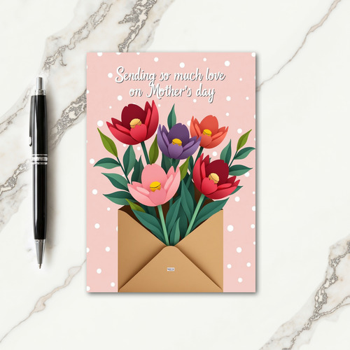Papercut Floral Greetings Card