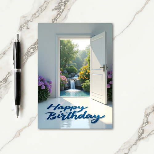 Paradise Birthday Scene Card