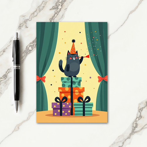 Party Cat Presents Card