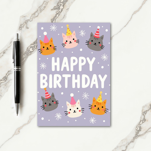 Party Cats Birthday Card