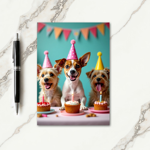 Party Dogs Birthday Card