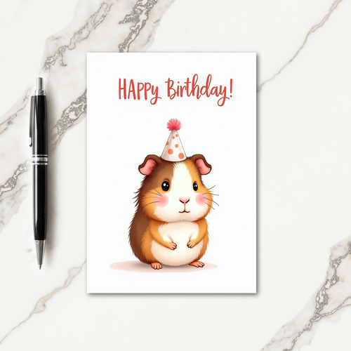 Party Hat Animal Card
