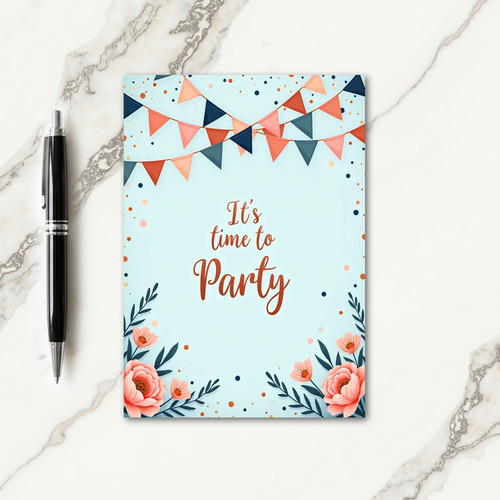 Party Pennant Birthday Card