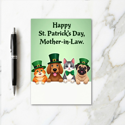 Party Pets Holiday Greeting Card