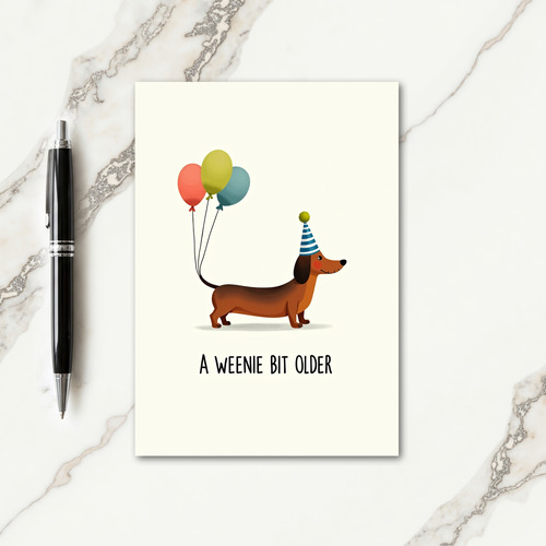 Party Pup Hat Birthday Card
