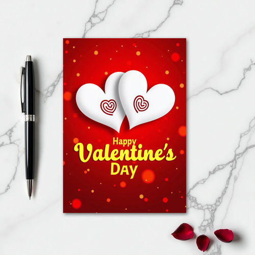 Passionate Hearts Valentines Day Card